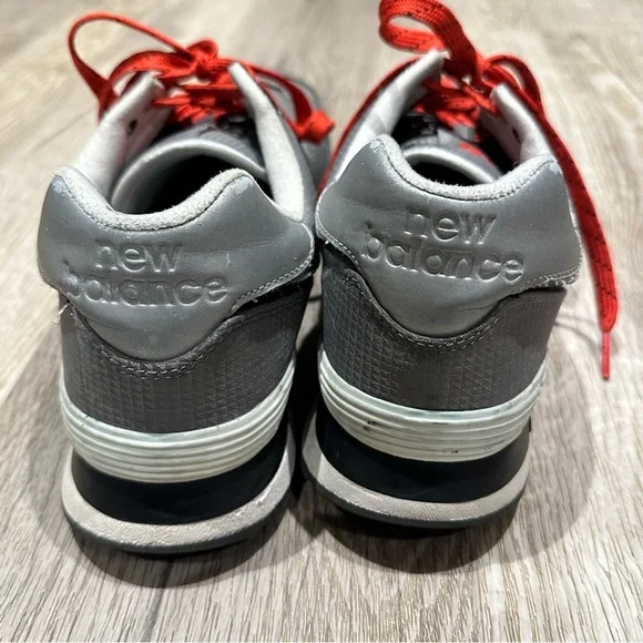 New Balance 574 castlerock gray black sneakers size 10.5 - Picture 6 of 8